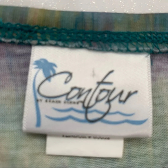 Womans Coverup 3X Tie Cinched Waist Lightweight Short Flare Sleeve Above Knee - Picture 8 of 12